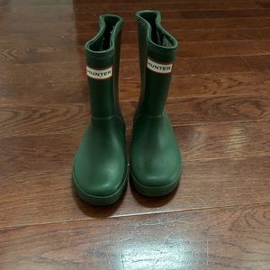Green Hunter Boots - Toddler 9